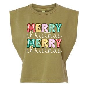 Merry Christmas Holiday Winter Vibes Christmas Gift Garment-Dyed Women's Muscle Tee