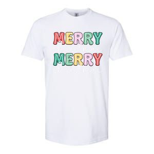 Merry Christmas Holiday Winter Vibes Christmas Gift Softstyle CVC T-Shirt