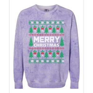 Merry Christmas Holiday Winter Vibes Christmas Gift Colorblast Crewneck Sweatshirt