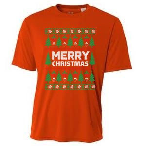 Merry Christmas Holiday Winter Vibes Christmas Gift Cooling Performance Crew T-Shirt