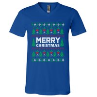 Merry Christmas Holiday Winter Vibes Christmas Gift V-Neck T-Shirt