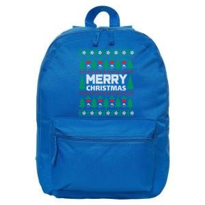 Merry Christmas Holiday Winter Vibes Christmas Gift 16 in Basic Backpack