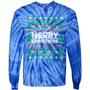 Merry Christmas Holiday Winter Vibes Christmas Gift Tie-Dye Long Sleeve Shirt