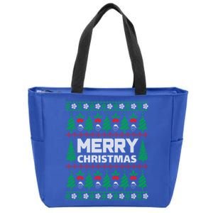 Merry Christmas Holiday Winter Vibes Christmas Gift Zip Tote Bag