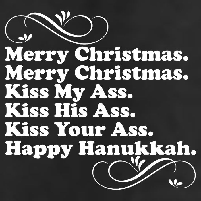 Merry Christmas Happy Hanukkah Funny Holiday Adult Drive Performance Visor