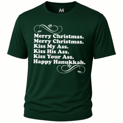 Merry Christmas Happy Hanukkah Funny Holiday Performance Shirt