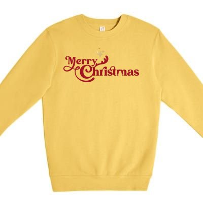 Merry Christmas Holiday Festive Gift Premium Crewneck Sweatshirt