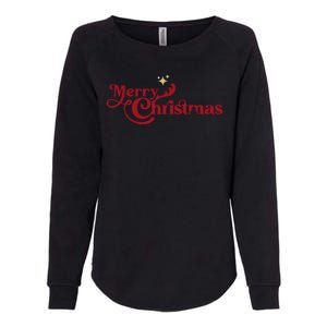 Merry Christmas Holiday Festive Gift Womens California Wash Sweatshirt