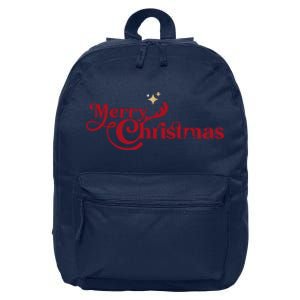 Merry Christmas Holiday Festive Gift 16 in Basic Backpack