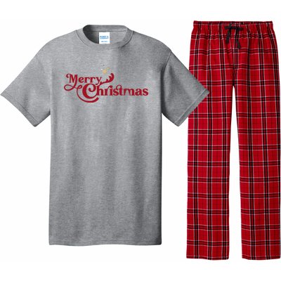 Merry Christmas Holiday Festive Gift Pajama Set