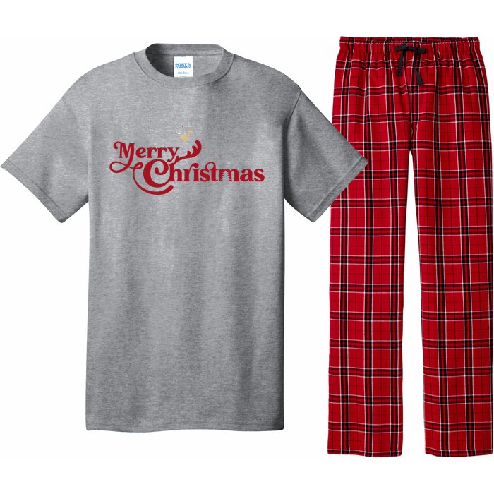 Merry Christmas Holiday Festive Gift Pajama Set