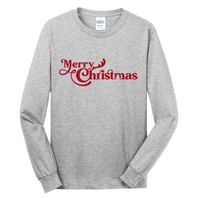 Merry Christmas Holiday Festive Gift Tall Long Sleeve T-Shirt