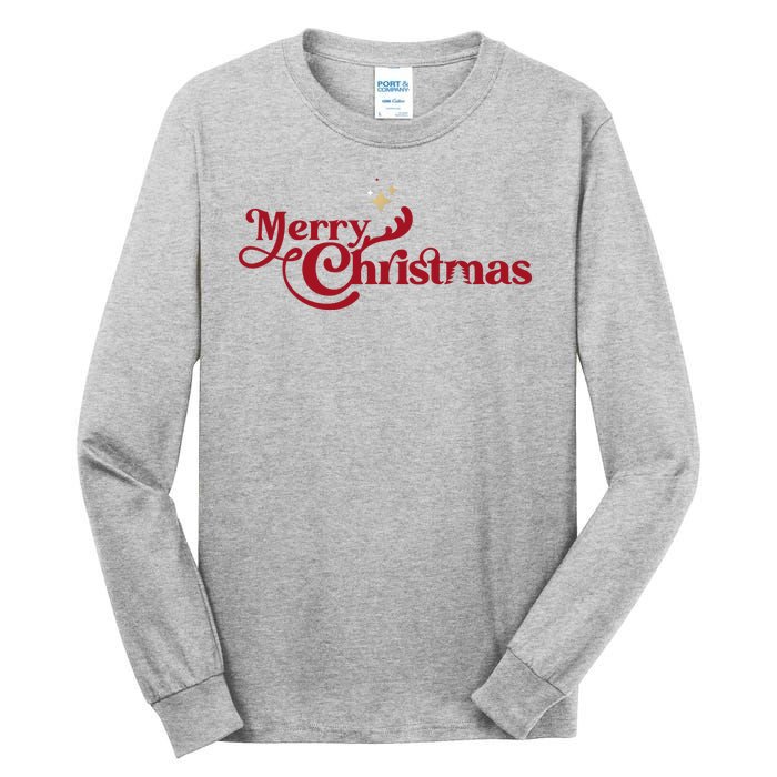 Merry Christmas Holiday Festive Gift Tall Long Sleeve T-Shirt