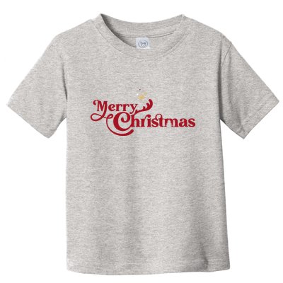 Merry Christmas Holiday Festive Gift Toddler T-Shirt