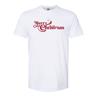 Merry Christmas Holiday Festive Gift Softstyle CVC T-Shirt