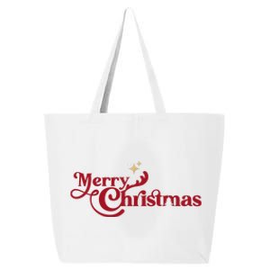 Merry Christmas Holiday Festive Gift 25L Jumbo Tote