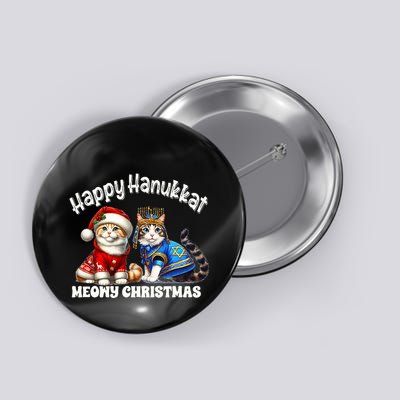 Merry Christmas Happy Hanukkah Jewish Christian  Button