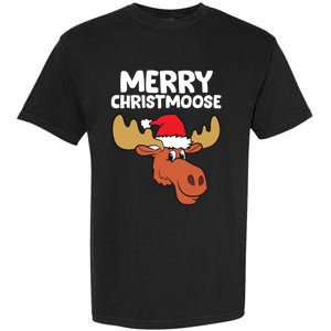 Moose Christmas Hat Moose Merry Christmoose Merry Christmas Gift Garment-Dyed Heavyweight T-Shirt