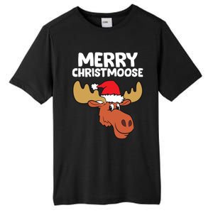 Moose Christmas Hat Moose Merry Christmoose Merry Christmas Gift Tall Fusion ChromaSoft Performance T-Shirt