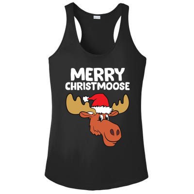 Moose Christmas Hat Moose Merry Christmoose Merry Christmas Gift Ladies PosiCharge Competitor Racerback Tank