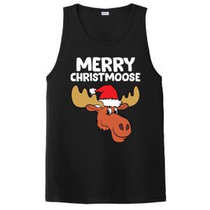 Moose Christmas Hat Moose Merry Christmoose Merry Christmas Gift PosiCharge Competitor Tank