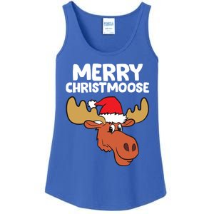 Moose Christmas Hat Moose Merry Christmoose Merry Christmas Gift Ladies Essential Tank