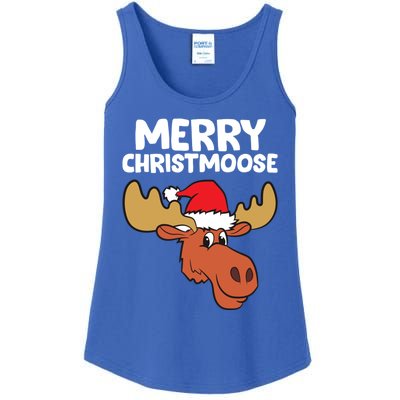 Moose Christmas Hat Moose Merry Christmoose Merry Christmas Gift Ladies Essential Tank