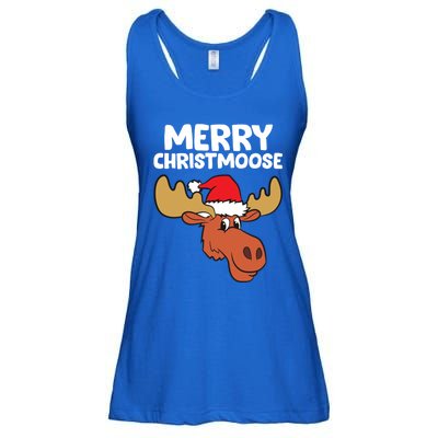 Moose Christmas Hat Moose Merry Christmoose Merry Christmas Gift Ladies Essential Flowy Tank