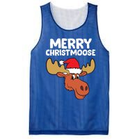 Moose Christmas Hat Moose Merry Christmoose Merry Christmas Gift Mesh Reversible Basketball Jersey Tank