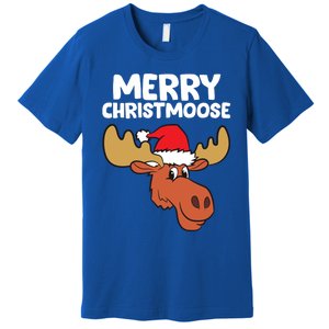 Moose Christmas Hat Moose Merry Christmoose Merry Christmas Gift Premium T-Shirt