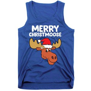 Moose Christmas Hat Moose Merry Christmoose Merry Christmas Gift Tank Top