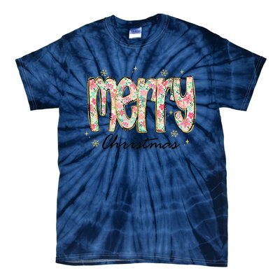 Merry Christmas Holiday Season Tie-Dye T-Shirt