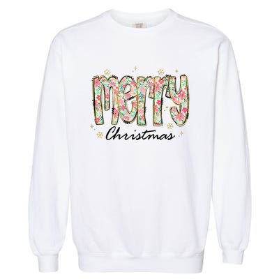 Merry Christmas Holiday Season Garment-Dyed Sweatshirt