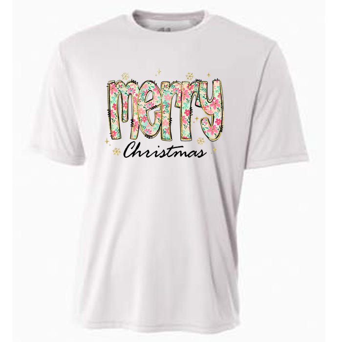 Merry Christmas Holiday Season Cooling Performance Crew T-Shirt