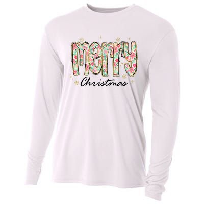 Merry Christmas Holiday Season Cooling Performance Long Sleeve Crew