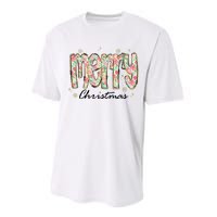 Merry Christmas Holiday Season Performance Sprint T-Shirt