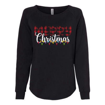 Merry Christmas Holiday Festive Womens California Wash Sweatshirt