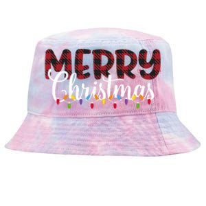 Merry Christmas Holiday Festive Tie-Dyed Bucket Hat