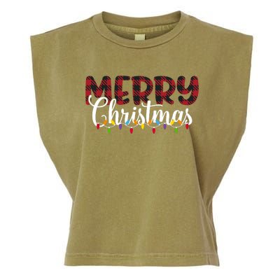 Merry Christmas Holiday Festive Garment-Dyed Women's Muscle Tee