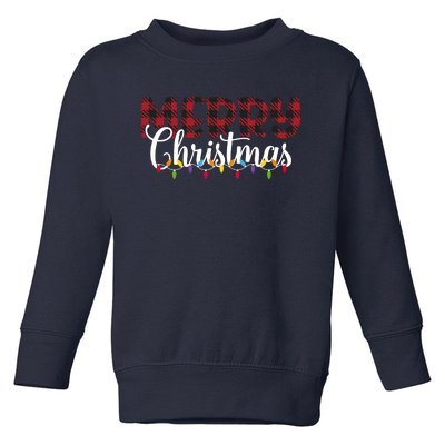 Merry Christmas Holiday Festive Toddler Sweatshirt