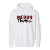 Merry Christmas Holiday Festive Garment-Dyed Fleece Hoodie