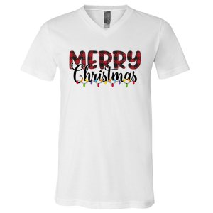 Merry Christmas Holiday Festive V-Neck T-Shirt