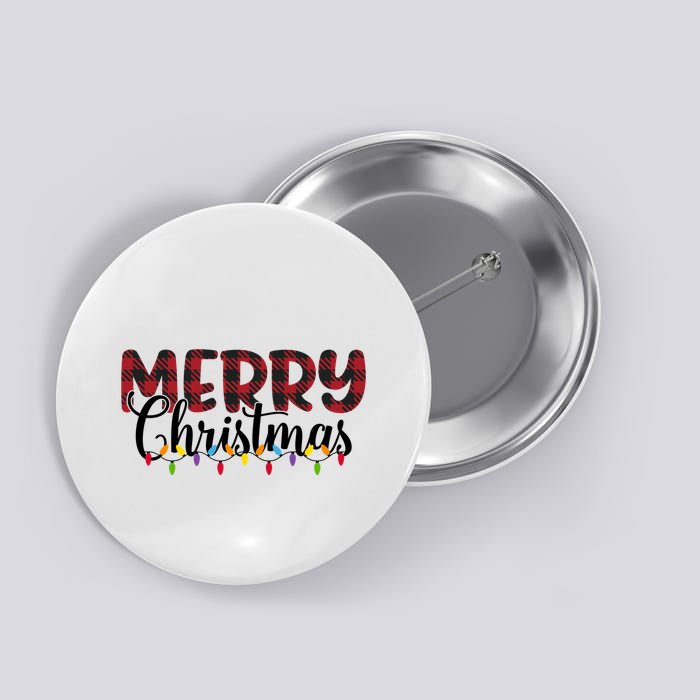 Merry Christmas Holiday Festive Button