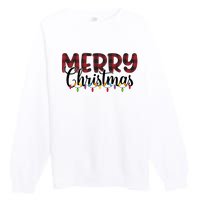 Merry Christmas Holiday Festive Premium Crewneck Sweatshirt