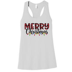 Merry Christmas Holiday Festive Women's Racerback Tank