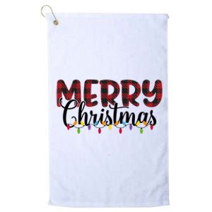 Merry Christmas Holiday Festive Platinum Collection Golf Towel