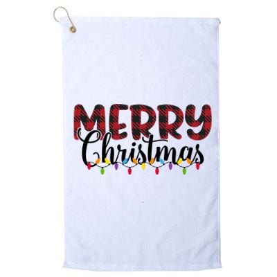 Merry Christmas Holiday Festive Platinum Collection Golf Towel