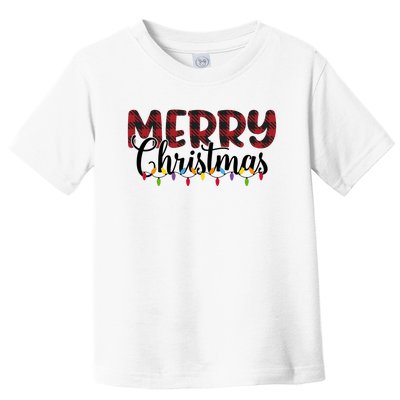 Merry Christmas Holiday Festive Toddler T-Shirt