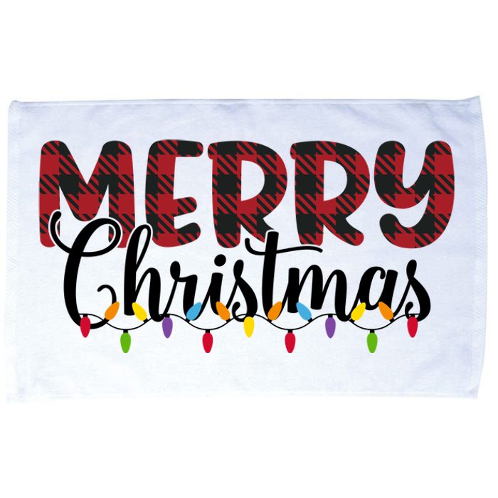 Merry Christmas Holiday Festive Microfiber Hand Towel