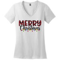 Merry Christmas Holiday Festive Women's V-Neck T-Shirt